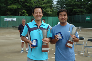 45才以上男子ダブルス優勝