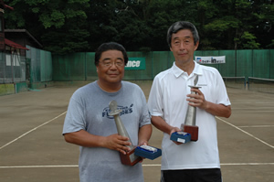 55才以上男子ダブルス優勝