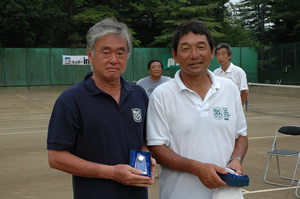 55才以上男子ダブルス準優勝