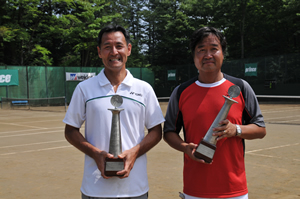 45才以上男子ダブルス優勝