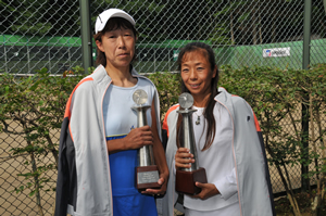 45才以上女子ダブルス優勝