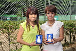 45才以上女子ダブルス準優勝