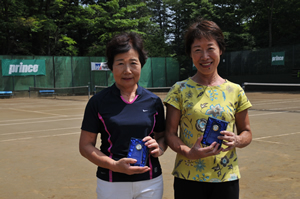 65才以上女子ダブルス準優勝