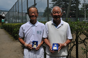 70才以上男子ダブルス準優勝