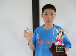 14才以下男子シングルス優勝