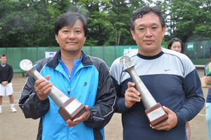 45才以上男子ダブルス優勝