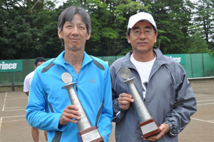 55才以上男子ダブルス優勝