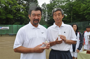 55才以上男子ダブルス準優勝