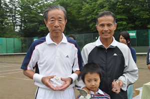 65才以上男子ダブルス優勝