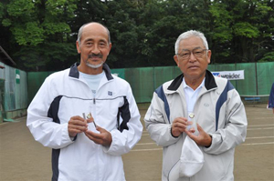 65才以上男子ダブルス準優勝