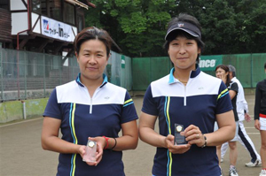 女子ダブルス準優勝