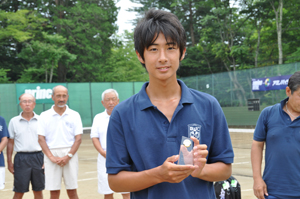 18才以下男子シングルス準優勝