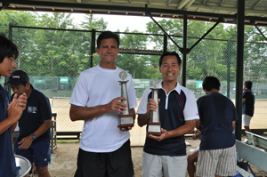 45才以上男子ダブルス優勝