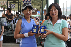 45才以上女子ダブルス準優勝