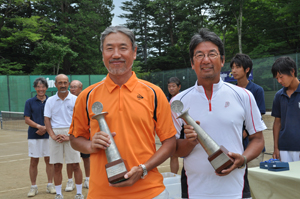 55才以上男子ダブルス優勝