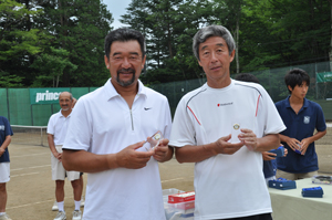 55才以上男子ダブルス準優勝