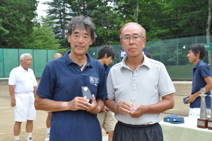 65才以上男子ダブルス準優勝