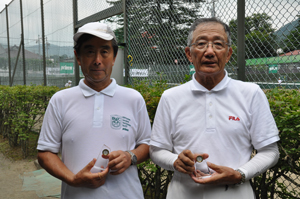 70才以上男子ダブルス準優勝