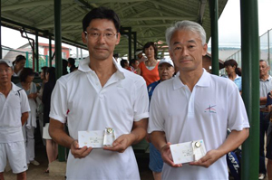 45才以上男子ダブルス準優勝