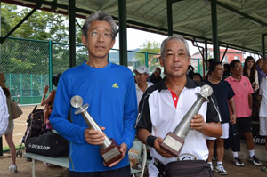 55才以上男子ダブルス優勝