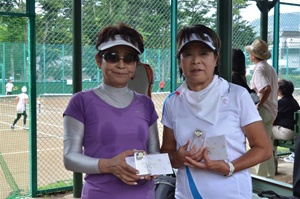 65才以上女子ダブルス準優勝