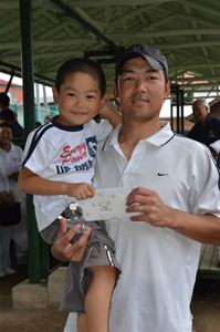 男子シングルス準優勝