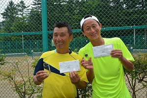 45才以上男子ダブルス準優勝　八木/山口組