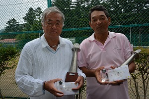 65才以上男子ダブルス優勝　蝶間林/坪川組