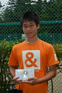 18才以下男子シングルス準優勝　藤巻選手