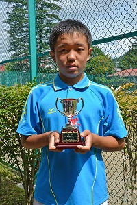 14才以下男子シングルス優勝　大山選手