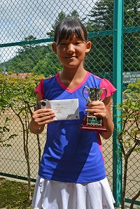 14才以下女子シングルス優勝　田中選手