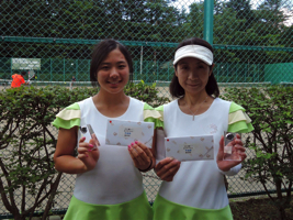 女子ダブルス準優勝　長島/長島組