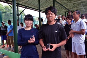 混合ダブルス準優勝　西東/牧田組