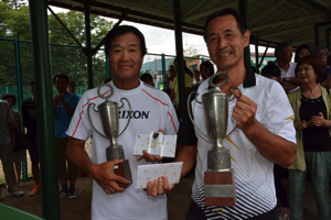 45才以上男子ダブルス優勝　倉島/井上組