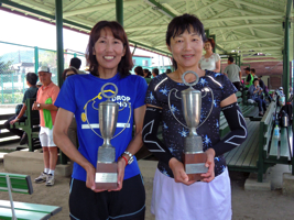 45才以上女子ダブルス優勝　楠原/小山組