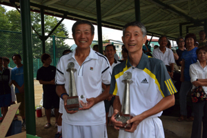 65才以上男子ダブルス優勝　栗岡/川地組