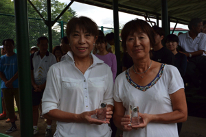 65才以上女子ダブルス準優勝　神山/山田組