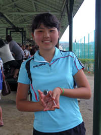 14才以下女子シングルス準優勝　金丸選手