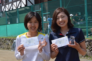 女子ダブルス準優勝　市川/内田組