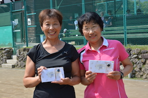 55才以上女子ダブルス準優勝　小宮/下田組