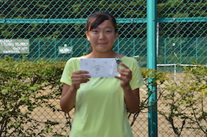 女子シングルス18歳以下準優勝　藤田　悠理乃選手