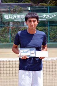 男子シングルス準優勝　今成　亮介選手