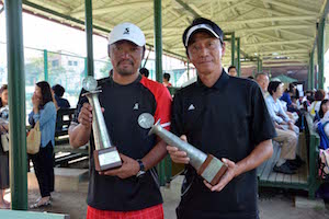 45才以上男子ダブルス優勝　沼尻/渡邊組