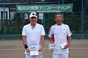 65才以上男子ダブルス準優勝　岡野/倉田組