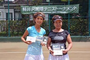 60才以上女子ダブルス準優勝　安藤/河野組