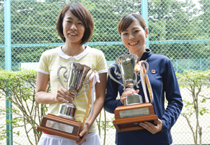 女子ダブルス優勝　中村/吉岡組