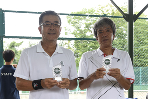 60才以上男子ダブルス準優勝　松原/渡辺組