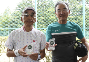 70才以上男子ダブルス準優勝　三村/名黒組