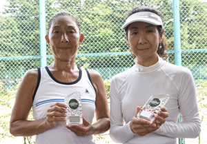 45才以上女子ダブルス準優勝　長島/椎津組