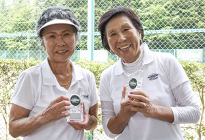 70才以上女子ダブルス準優勝　安藤/土屋組